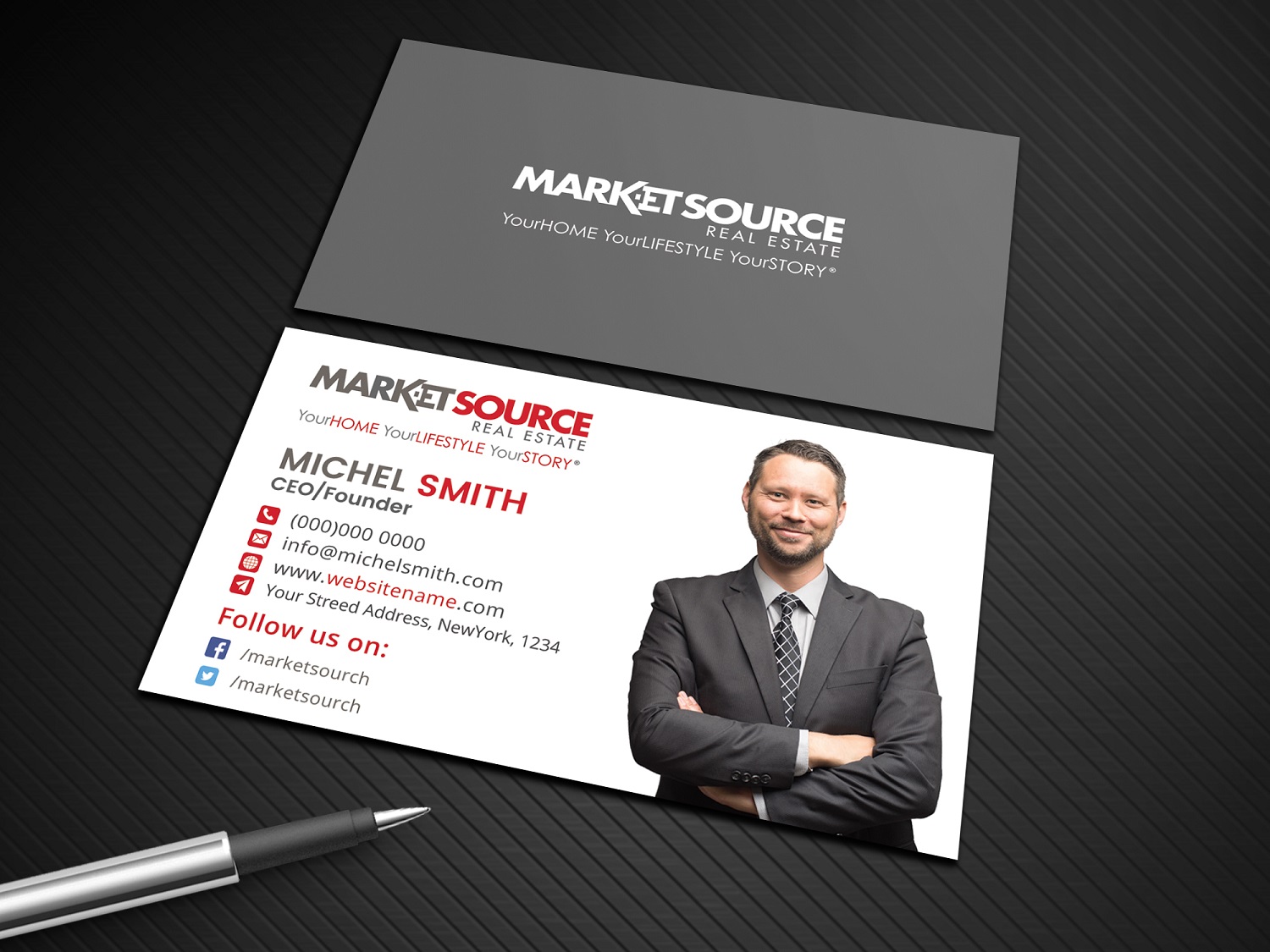 Design de Carte de Visite par Tripti Ranjan Gain pour Market Source Media | Design #14849029