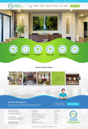 Design de Page d'Accueil par RupalTechno pour ce projet | Design : #15335092