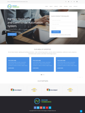 Design de Page d'Accueil par Designing Fever pour ce projet | Design : #15261226