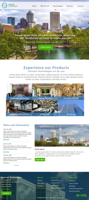 Design de Page d'Accueil par Nyadesign pour ce projet | Design : #15146087