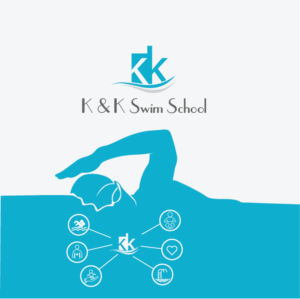 Logo Design by Rikidesign for K & K Swim School | Design #14806714