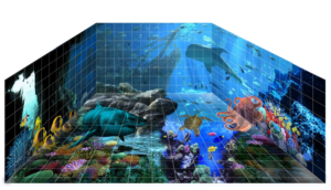 Photo-realistic fantasy underwater pool image | Diseño Artístico por edge design