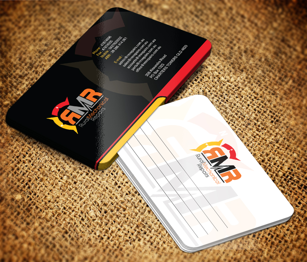 Business Card Design by Sarmishtha Chattopadhyay_loginchange for Rural Mechanical Repairs | Design #14956551