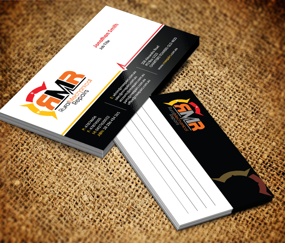 Design de Carte de Visite par Sarmishtha Chattopadhyay_loginchange pour Rural Mechanical Repairs | Design #14957296