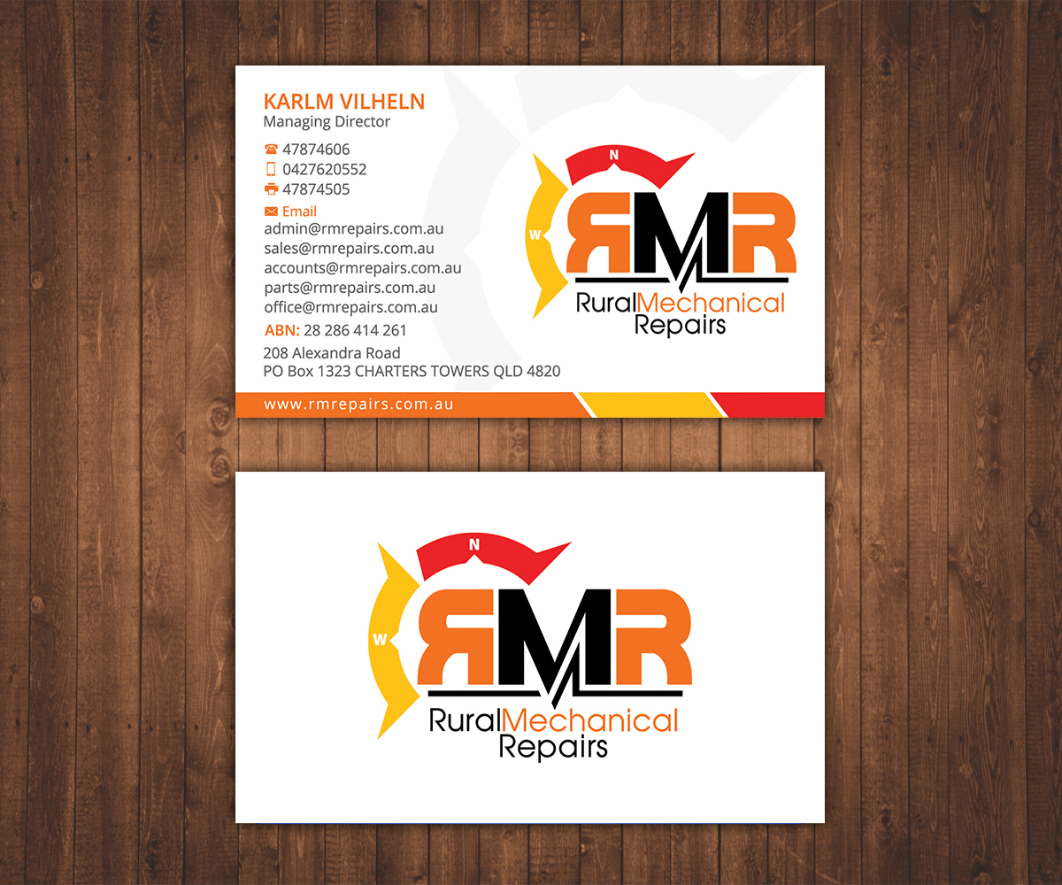 Business Card Design by Stylez Designz for Rural Mechanical Repairs | Design #15087650