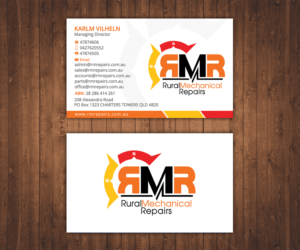 Business Card Design by Stylez Designz for Rural Mechanical Repairs | Design: #15087650