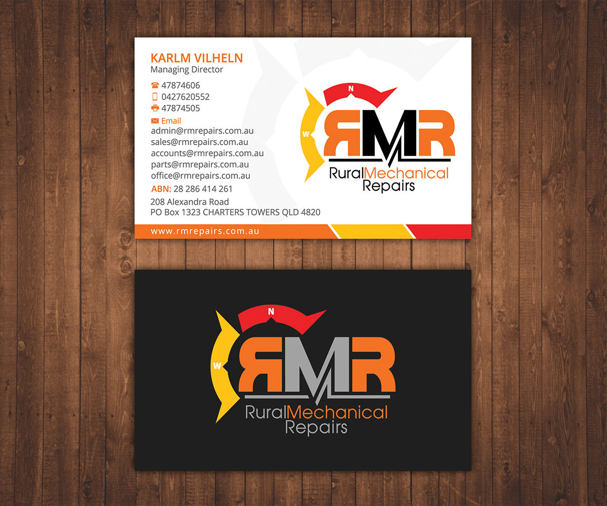 Business Card Design by Stylez Designz for Rural Mechanical Repairs | Design #15087653