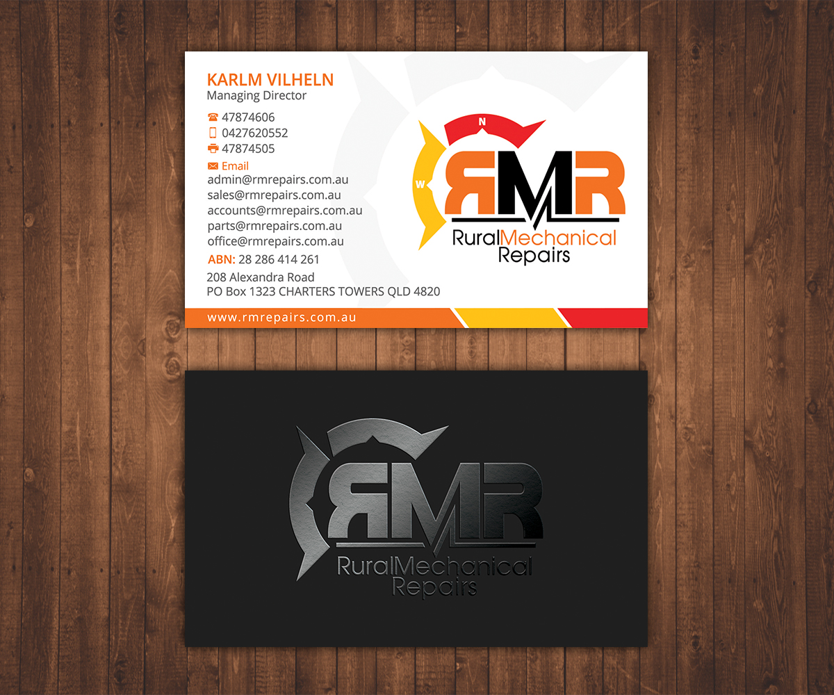 Business Card Design by Stylez Designz for Rural Mechanical Repairs | Design #15087656