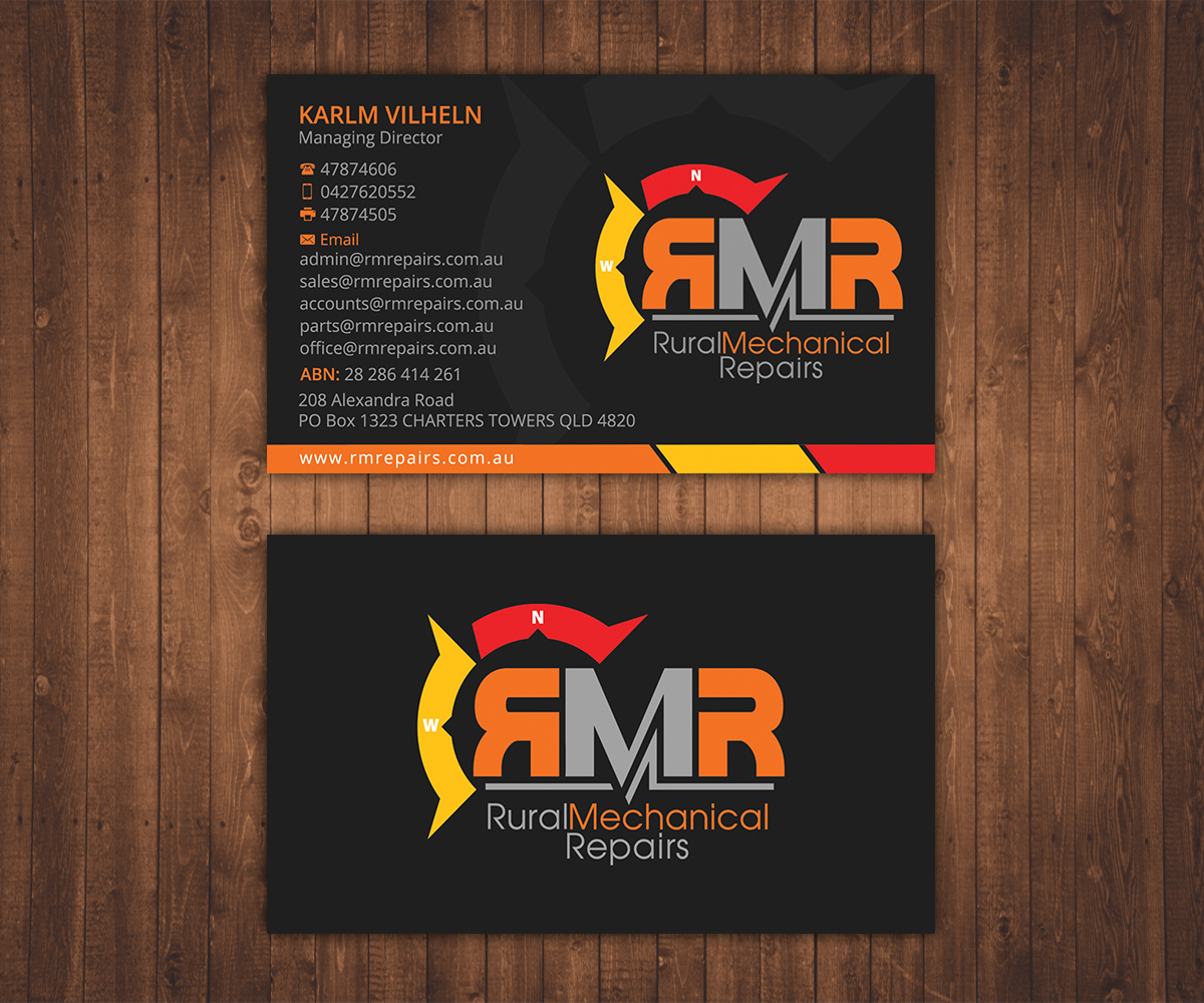 Business Card Design by Stylez Designz for Rural Mechanical Repairs | Design #15087658