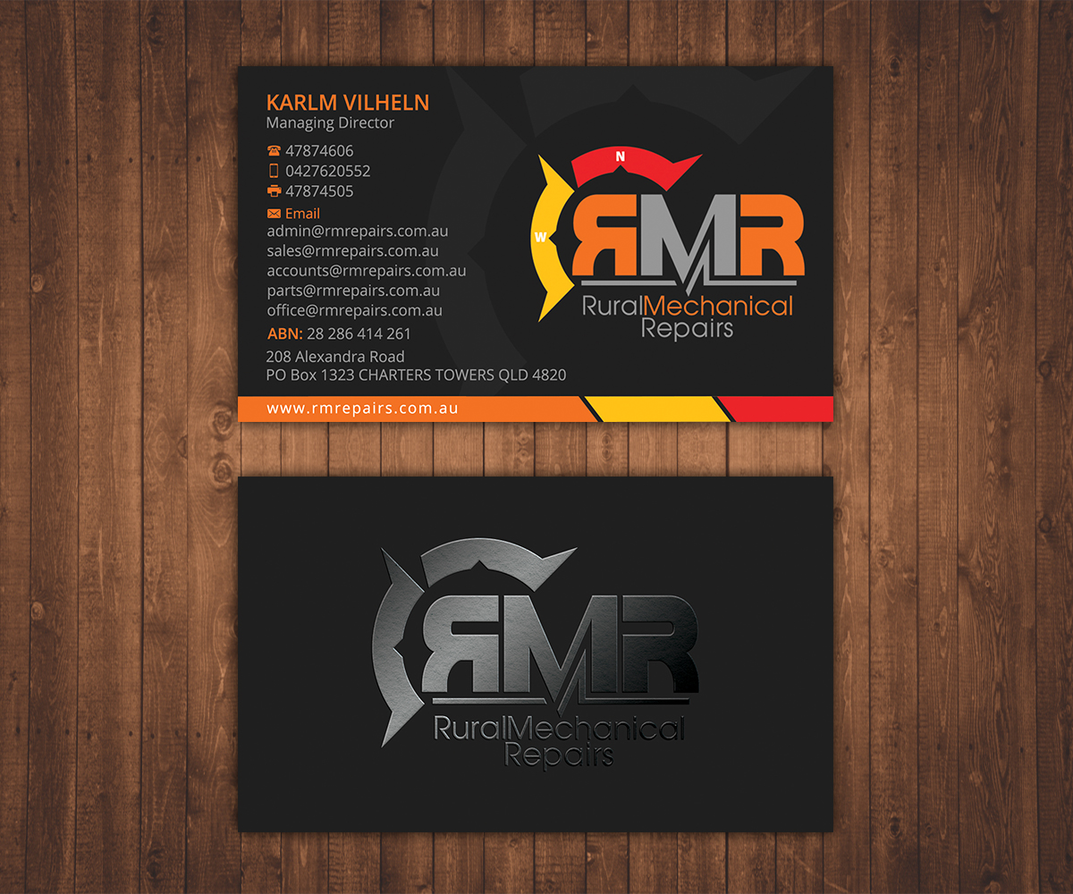 Business Card Design by Stylez Designz for Rural Mechanical Repairs | Design #15087659