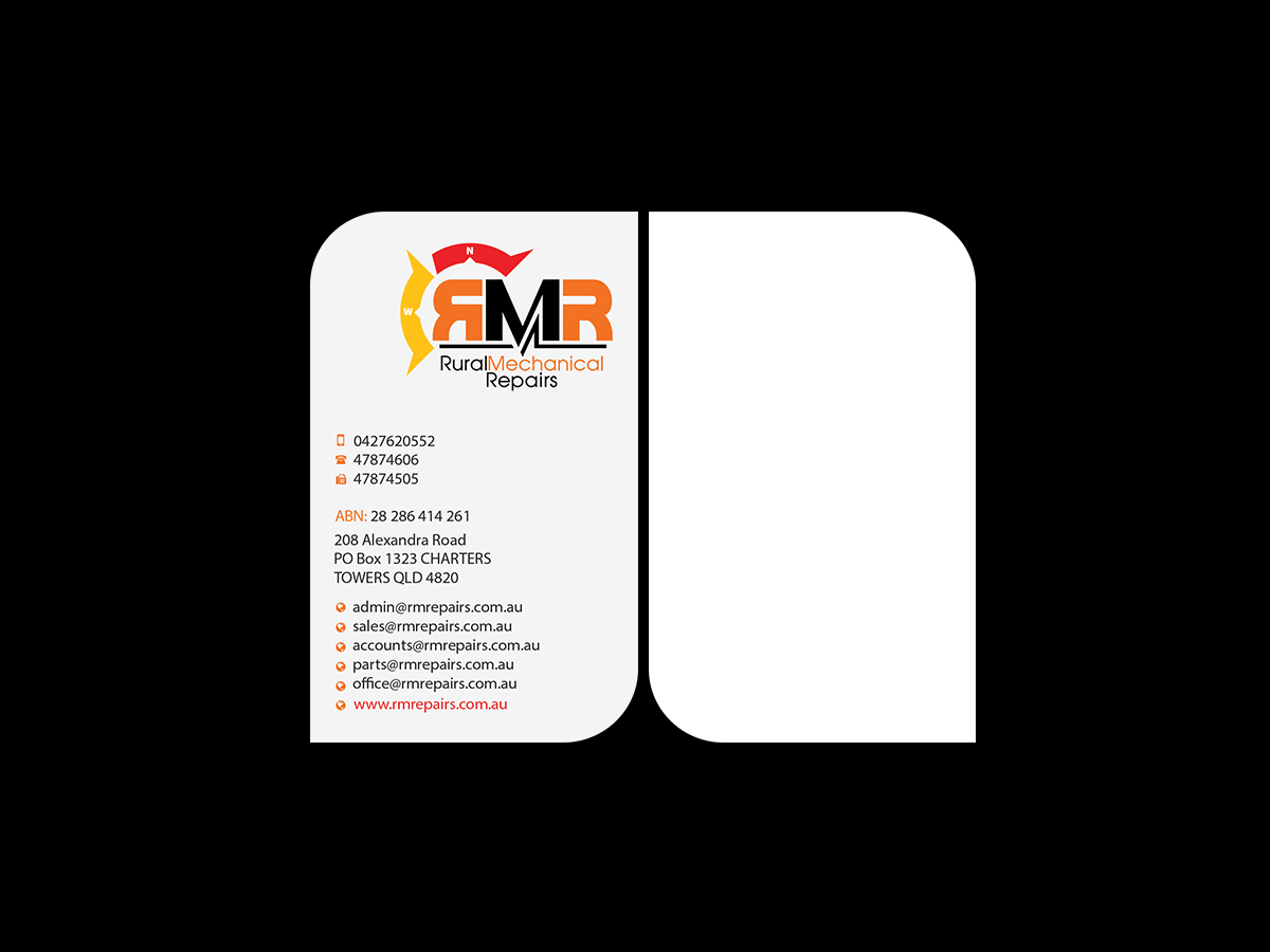 Business Card Design by Creations Box 2015 for Rural Mechanical Repairs | Design #14948139