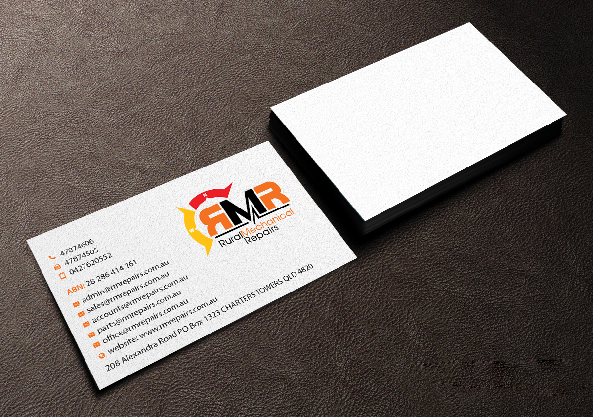 Business Card Design by Creations Box 2015 for Rural Mechanical Repairs | Design #14948162