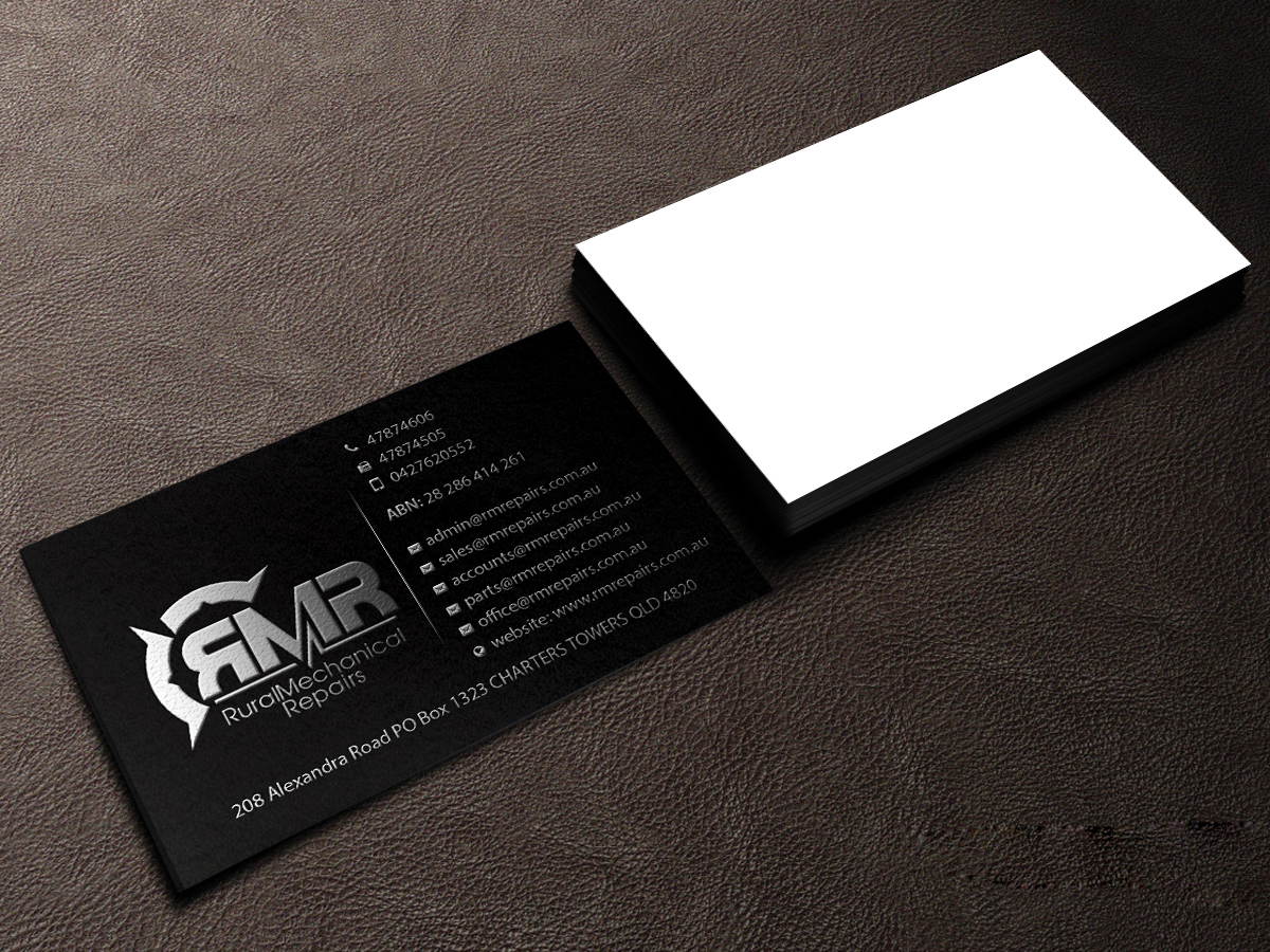 Business Card Design by Creations Box 2015 for Rural Mechanical Repairs | Design #14948169