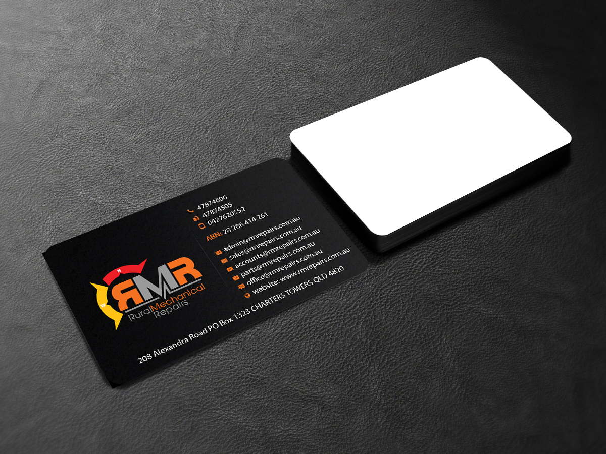 Business Card Design by Creations Box 2015 for Rural Mechanical Repairs | Design #14948171