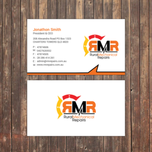 Business Card Design by Sky007 for Rural Mechanical Repairs | Design: #14974928