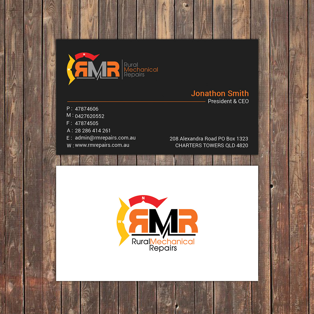 Business Card Design by Sky007 for Rural Mechanical Repairs | Design #14975034