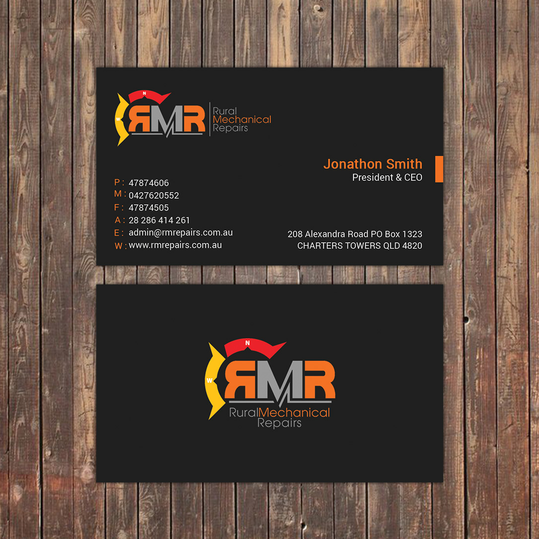 Business Card Design by Sky007 for Rural Mechanical Repairs | Design #14975097