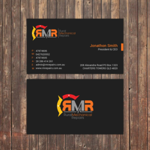 Business Card Design by Sky007 for Rural Mechanical Repairs | Design: #14975097