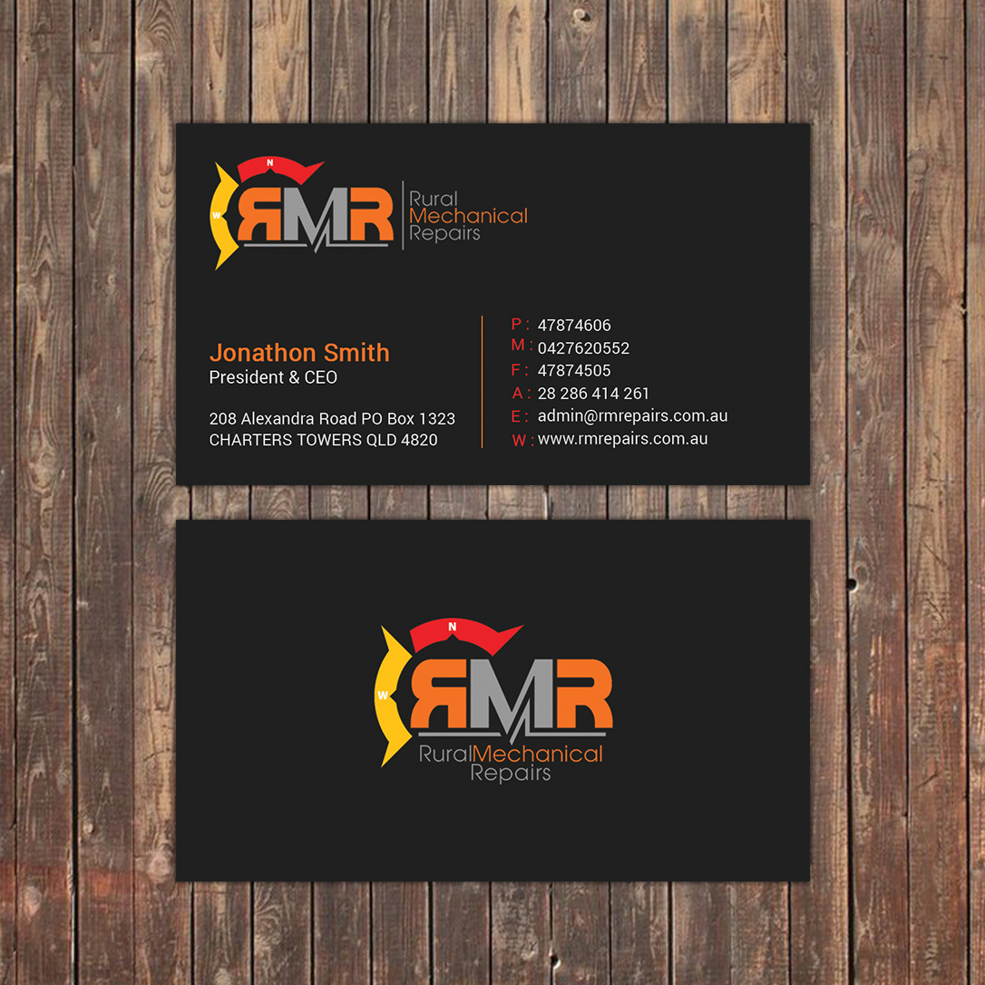 Business Card Design by Sky007 for Rural Mechanical Repairs | Design #14975256