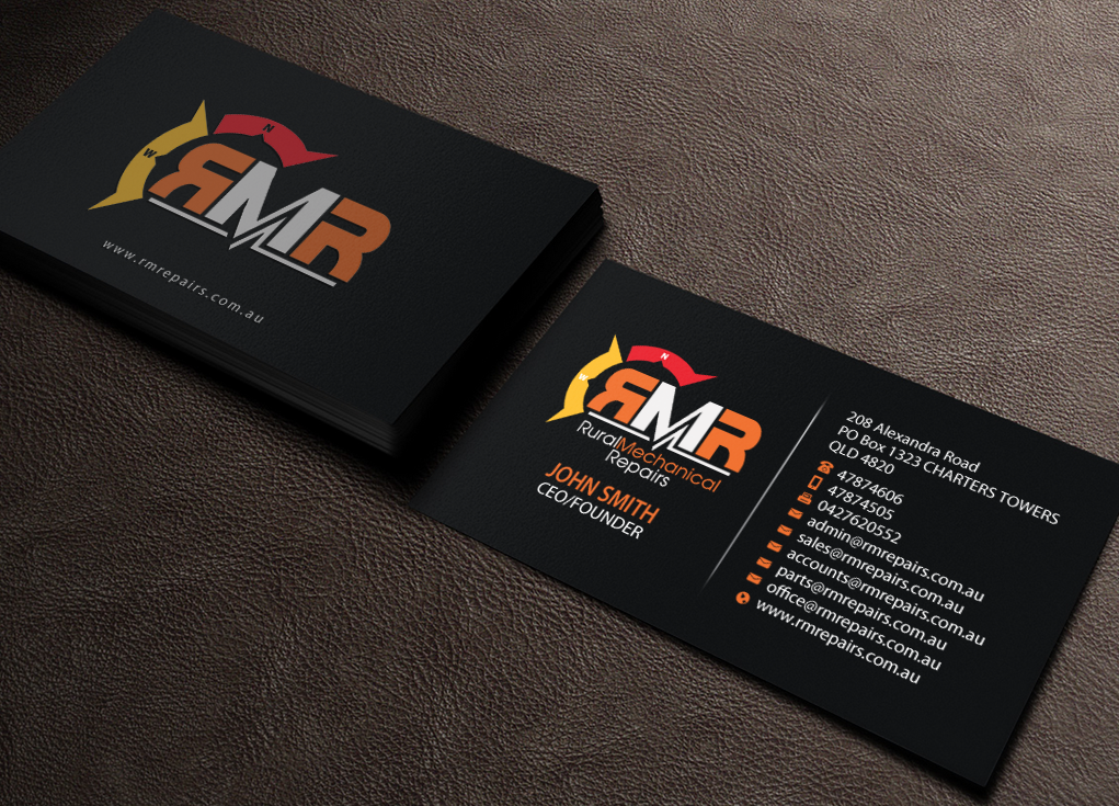 Business Card Design by Brand aid for Rural Mechanical Repairs | Design #14923099
