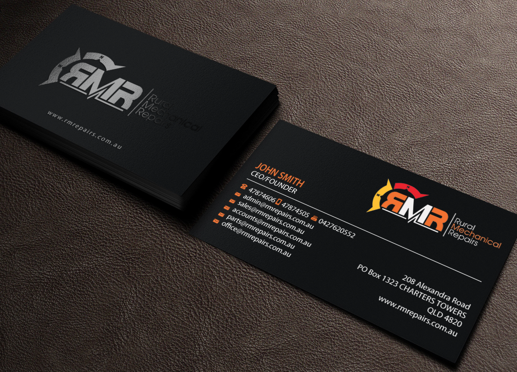 Business Card Design by Brand aid for Rural Mechanical Repairs | Design #14923100