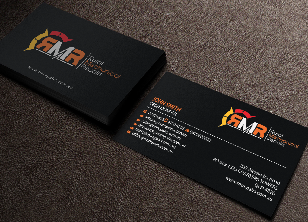 Business Card Design by Brand aid for Rural Mechanical Repairs | Design #14923115