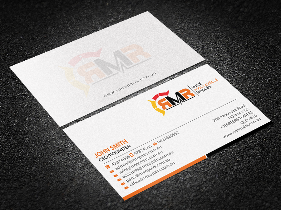 Business Card Design by Brand aid for Rural Mechanical Repairs | Design #14923118