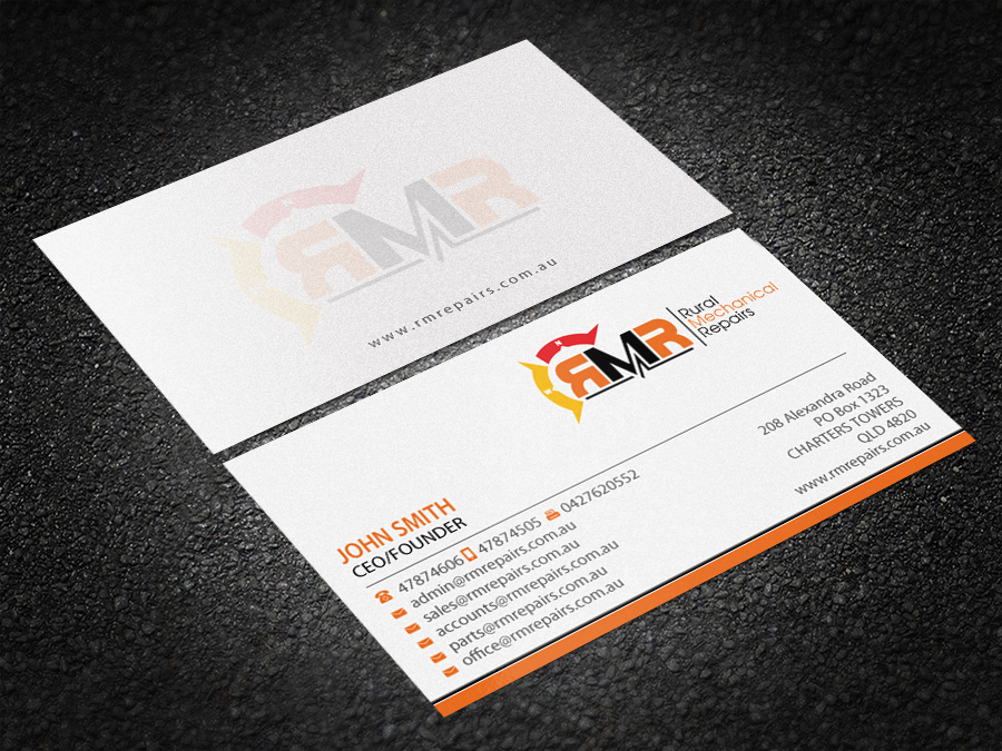 Business Card Design by Brand aid for Rural Mechanical Repairs | Design #14923119