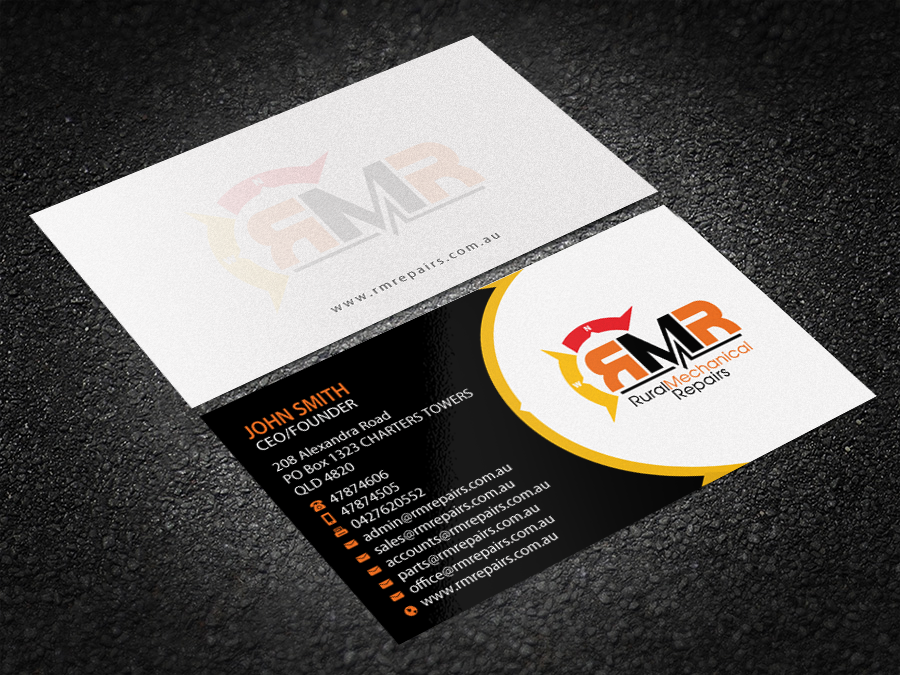 Business Card Design by Brand aid for Rural Mechanical Repairs | Design #14923128