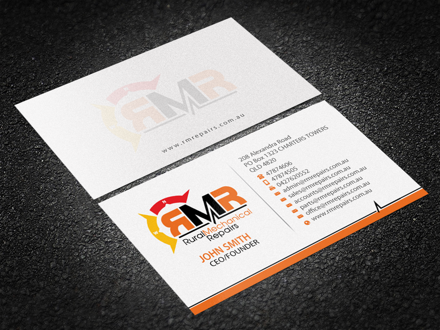 Business Card Design by Brand aid for Rural Mechanical Repairs | Design #14923132