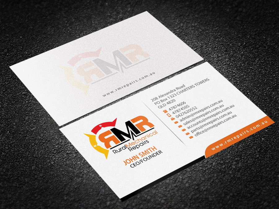 Business Card Design by Brand aid for Rural Mechanical Repairs | Design #14923150