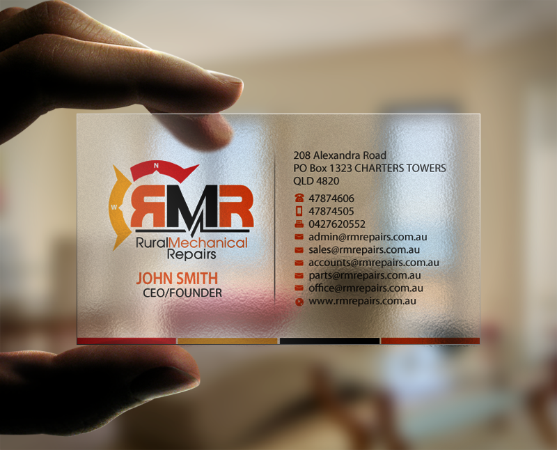 Business Card Design by Brand aid for Rural Mechanical Repairs | Design #14923160