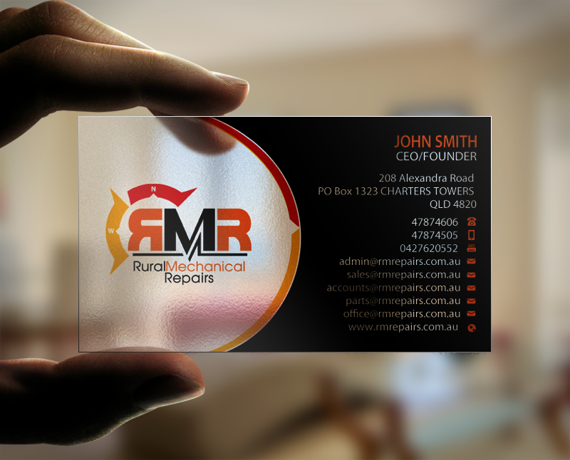 Business Card Design by Brand aid for Rural Mechanical Repairs | Design #14923161