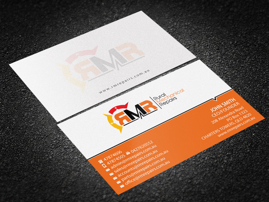 Business Card Design by Brand aid for Rural Mechanical Repairs | Design #14923162