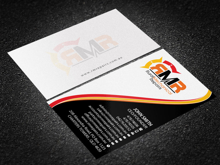 Business Card Design by Brand aid for Rural Mechanical Repairs | Design #14923165