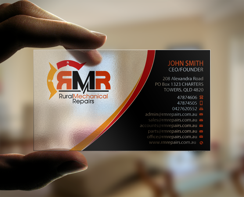 Business Card Design by Brand aid for Rural Mechanical Repairs | Design #14923168