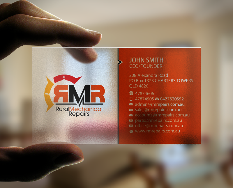 Business Card Design by Brand aid for Rural Mechanical Repairs | Design #14923169