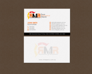 Business Card Design by chandrayaan.creative for Rural Mechanical Repairs | Design: #14943532