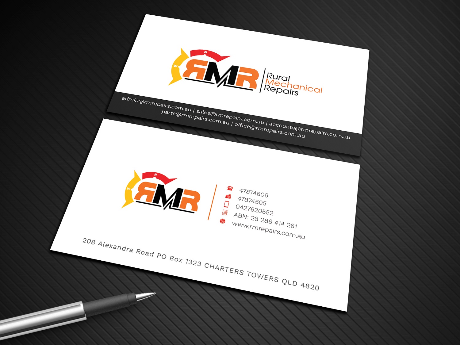 Business Card Design by Graphic Flame for Rural Mechanical Repairs | Design #14941038