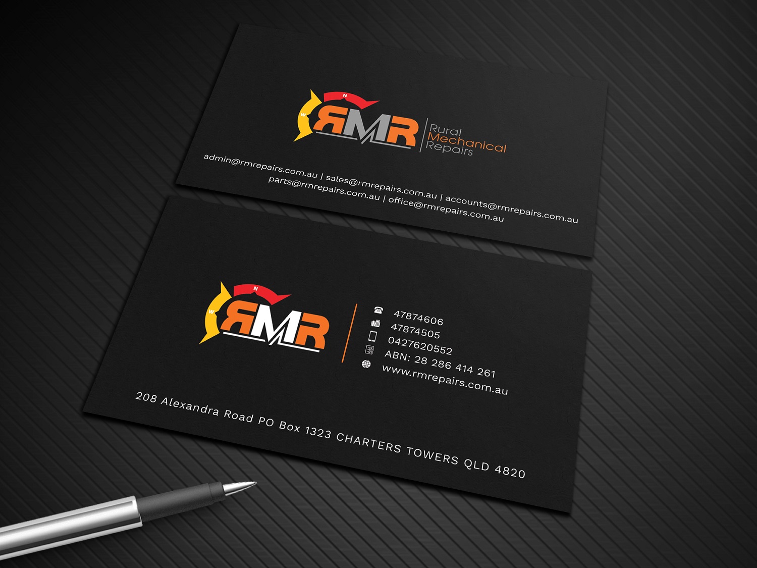 Business Card Design by Graphic Flame for Rural Mechanical Repairs | Design #14941048