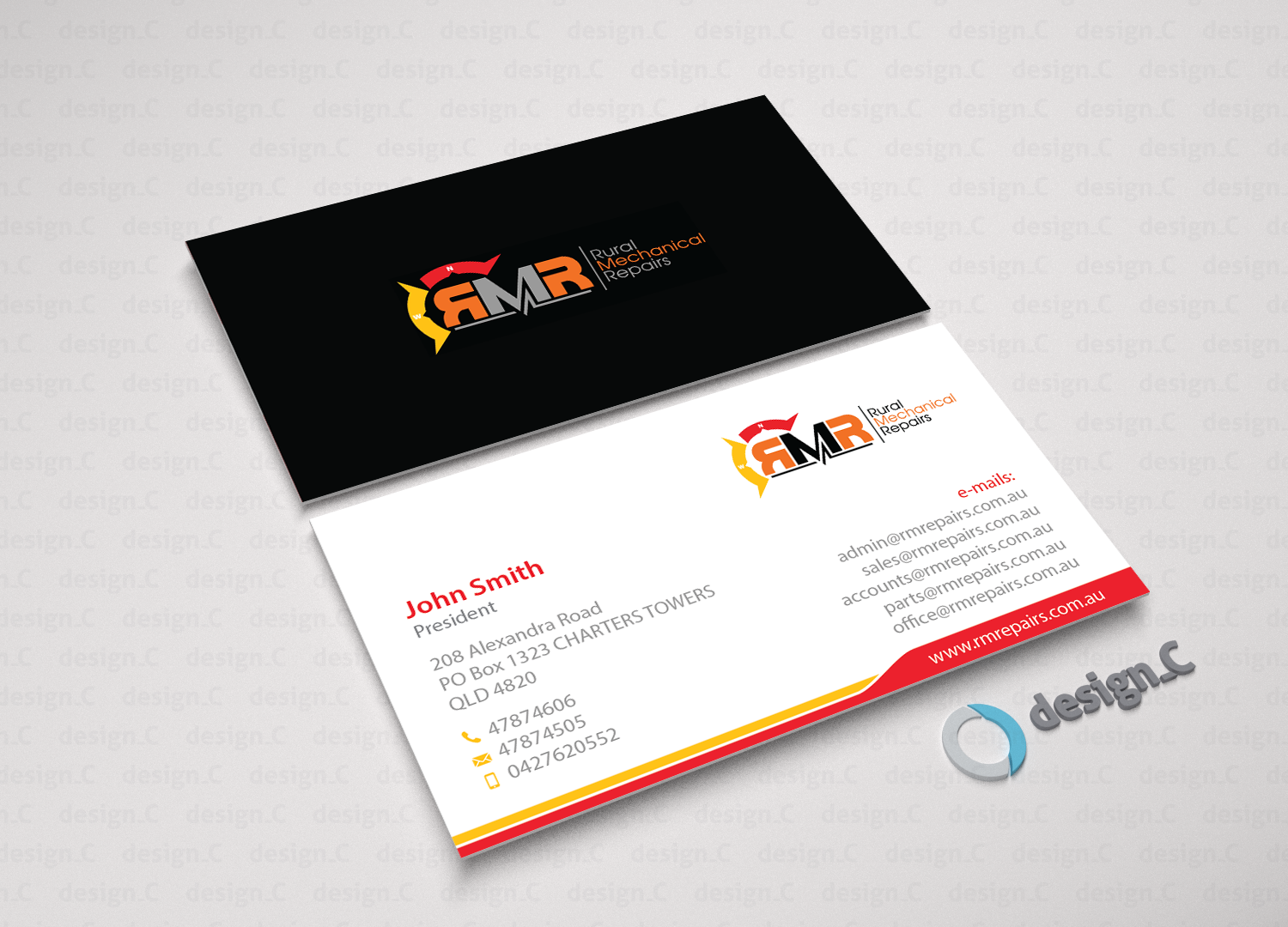 Business Card Design by design_C. for Rural Mechanical Repairs | Design #14963814
