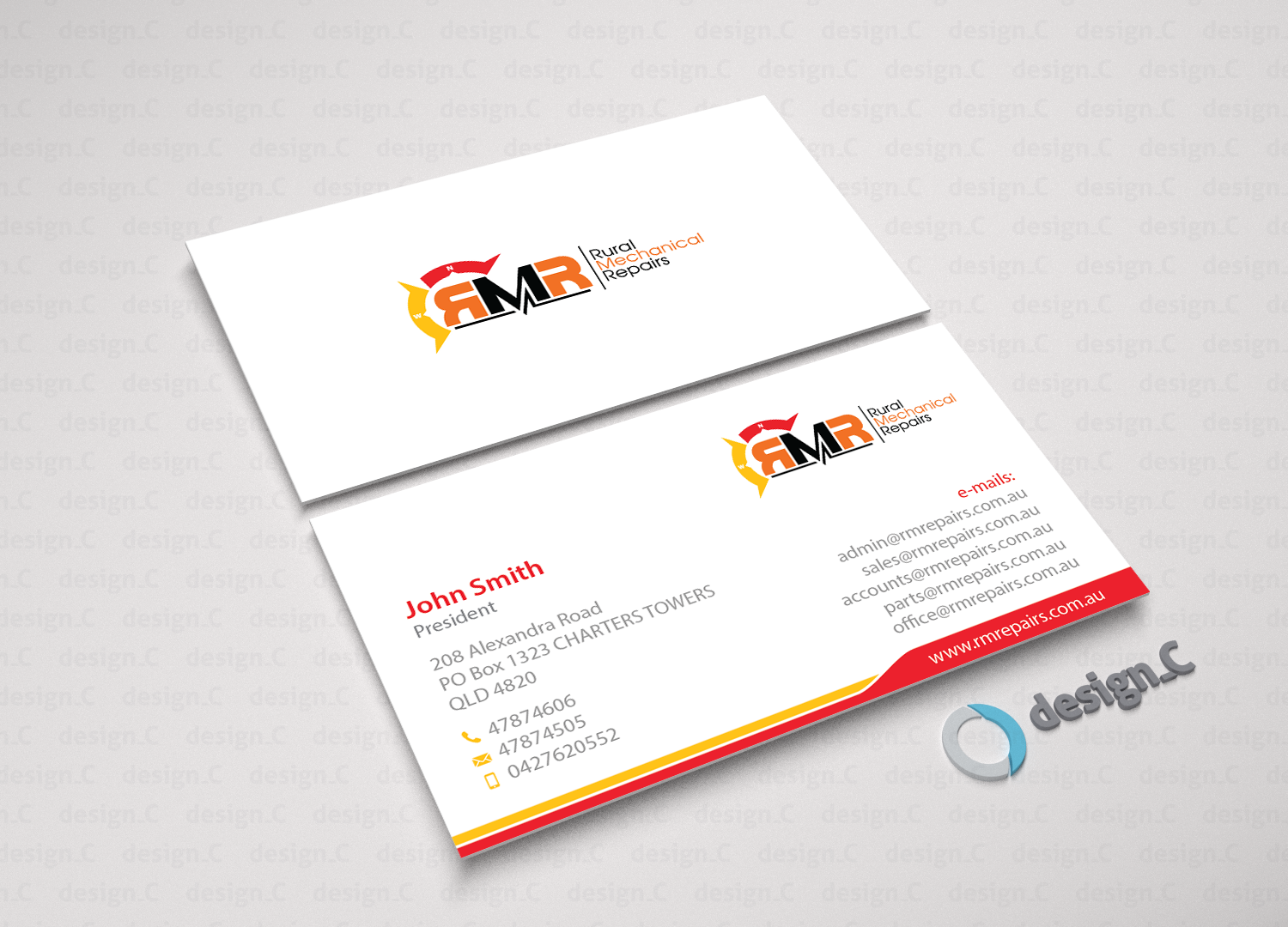 Business Card Design by design_C. for Rural Mechanical Repairs | Design #14963815