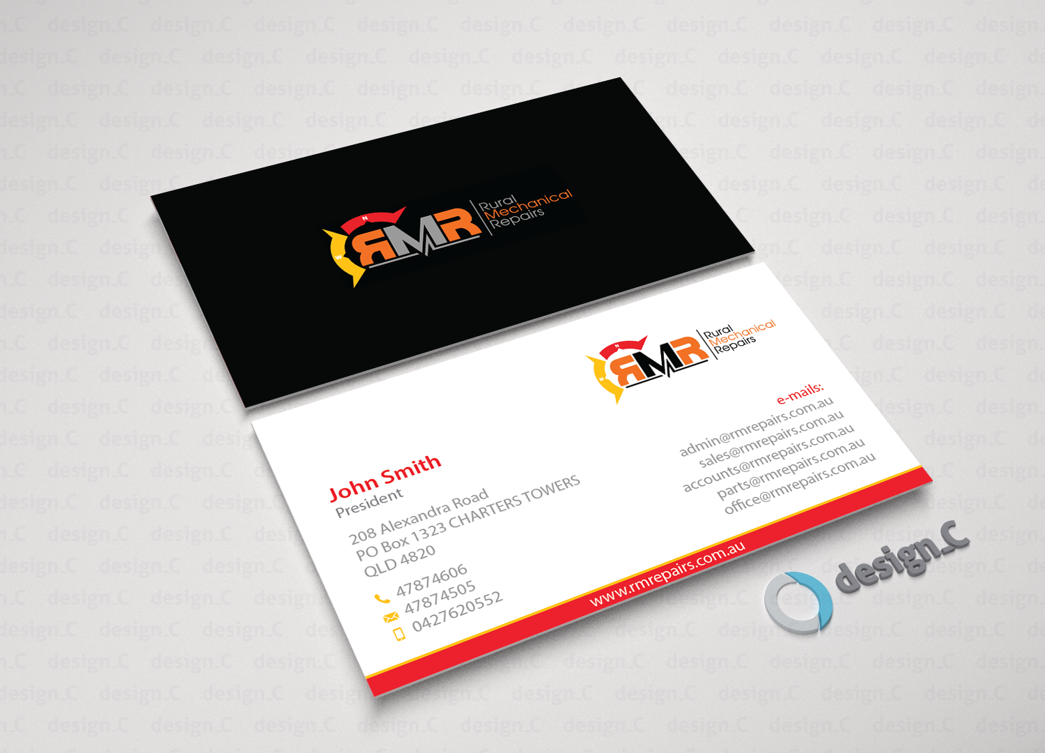 Business Card Design by design_C. for Rural Mechanical Repairs | Design #14964049