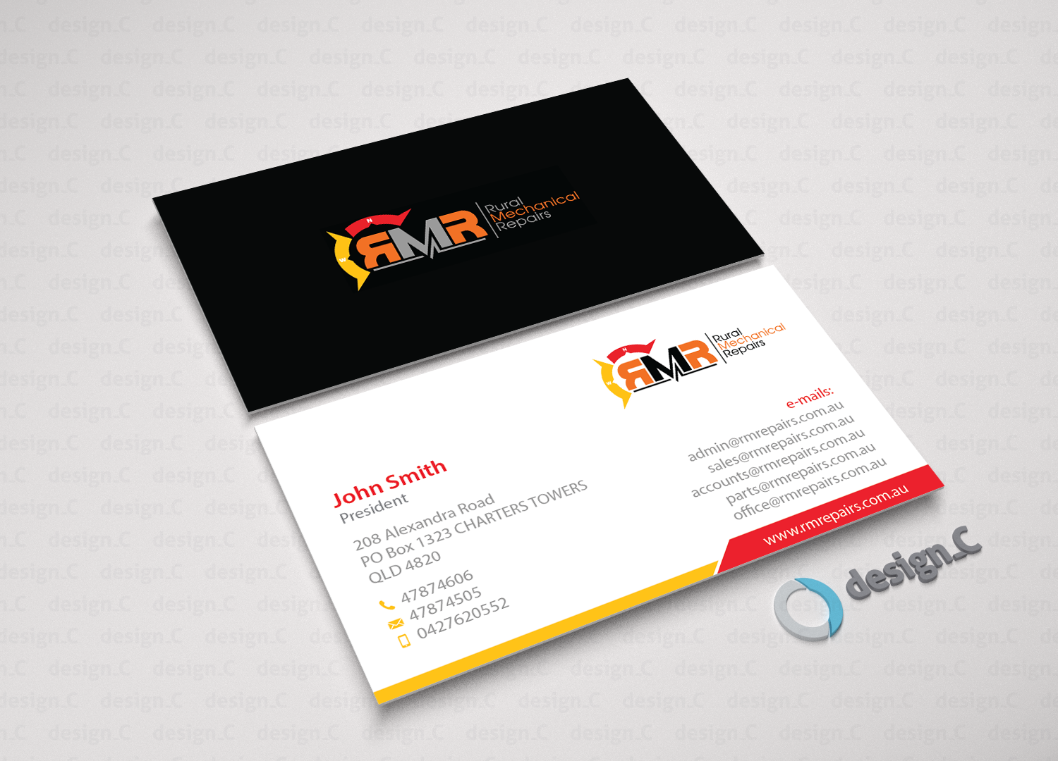 Business Card Design by design_C. for Rural Mechanical Repairs | Design #14964410