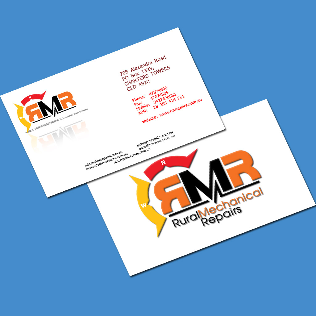 Business Card Design by Piyush Kalyani for Rural Mechanical Repairs | Design #14914152
