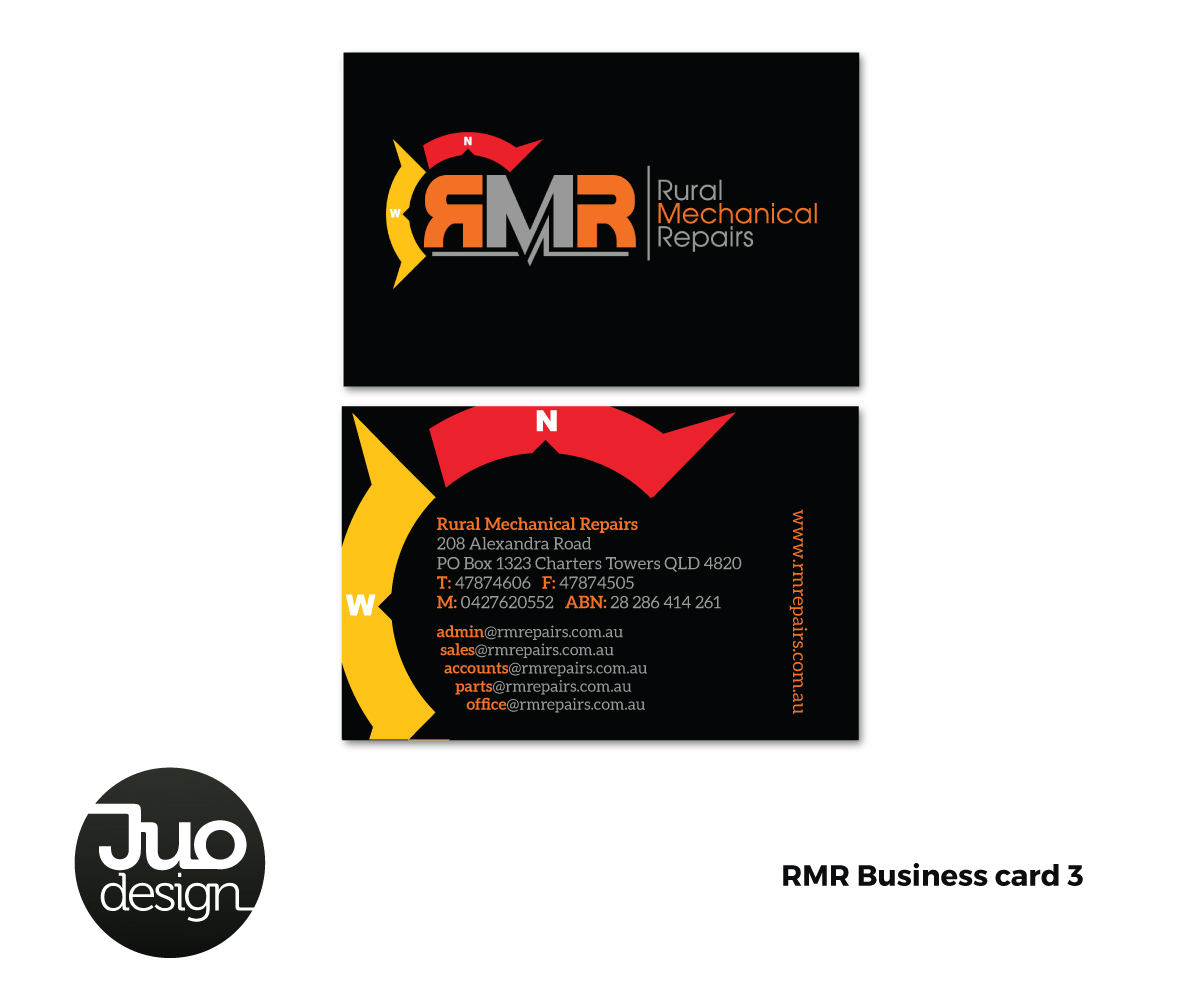 Business Card Design by JUO Design for Rural Mechanical Repairs | Design #15040670