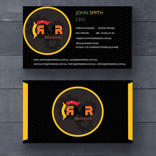 Diseño de Tarjeta de Presentación por Mohammad Jahran Chowdhury para Rural Mechanical Repairs | Diseño #14981501