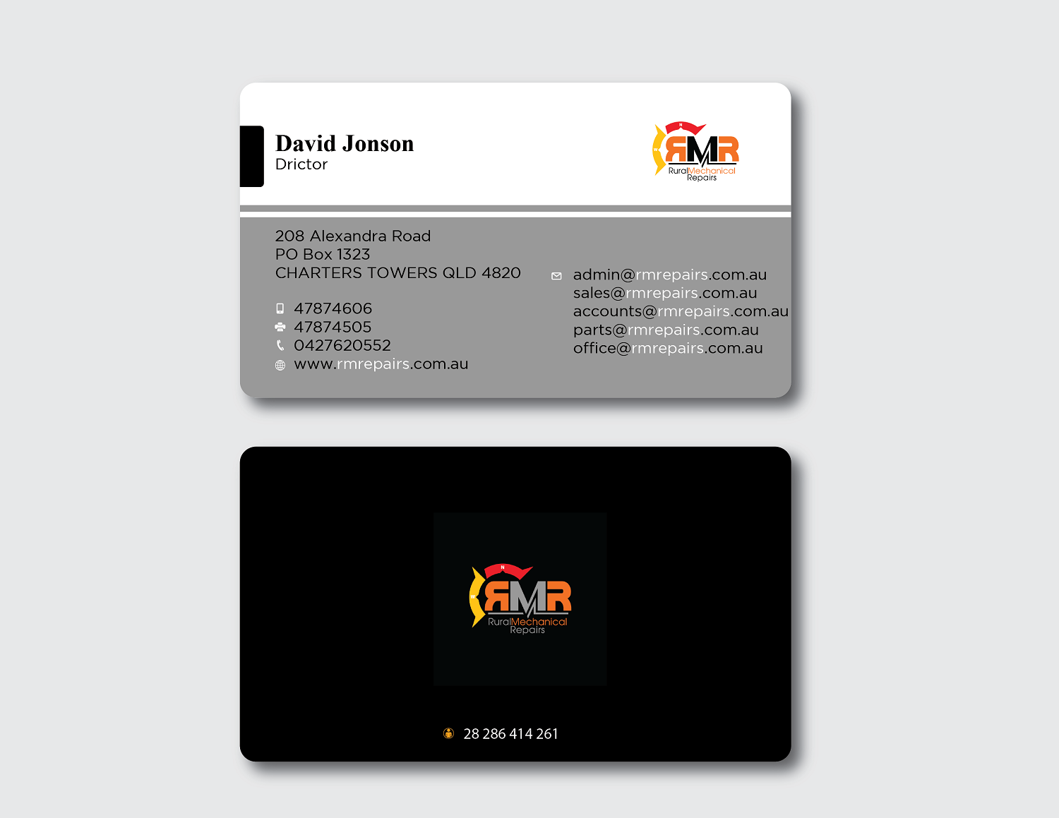 Business Card Design by sanjeda.2998akter for Rural Mechanical Repairs | Design #15021115