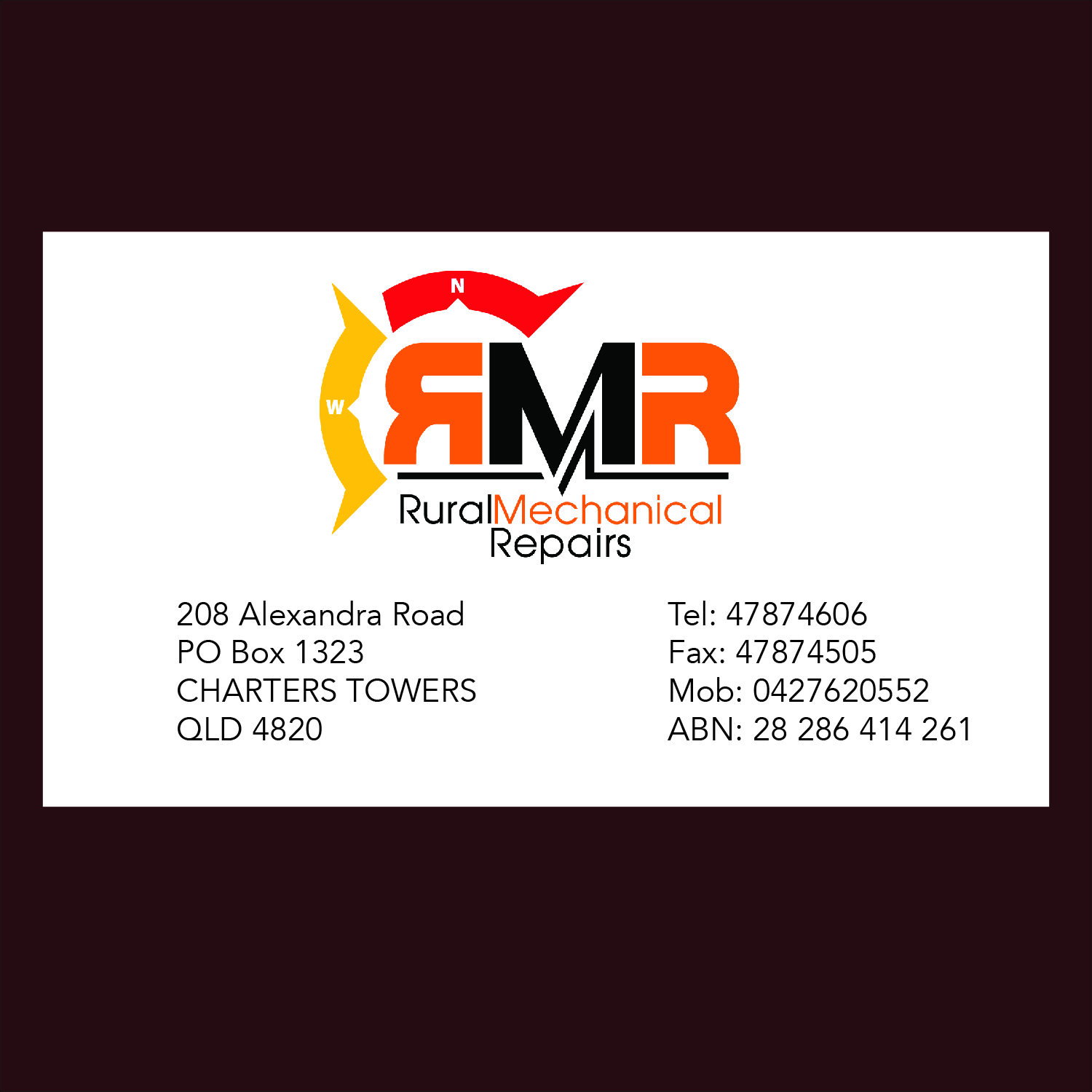 Business Card Design by Smudged Lines for Rural Mechanical Repairs | Design #15016692