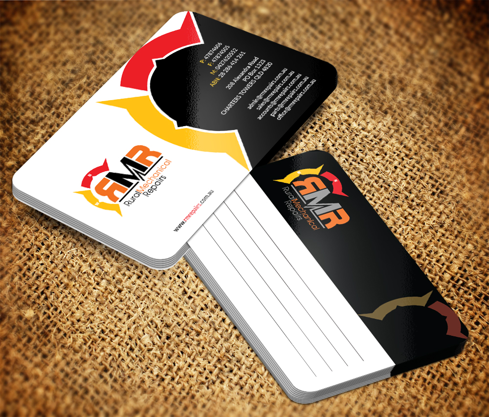Business Card Design by Somnath Chatterjee for Rural Mechanical Repairs | Design #14950646
